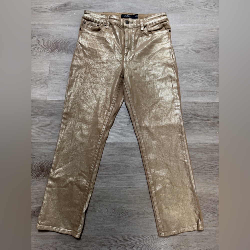 Ralph Lauren Metallic Gold Women’s Jeans